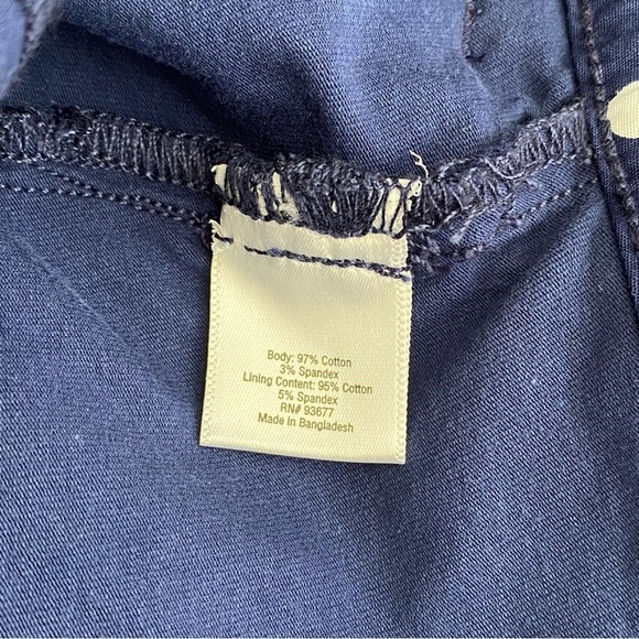 St. John's Bay Navy Blue Polka Dot Skort - Picture 11 of 11